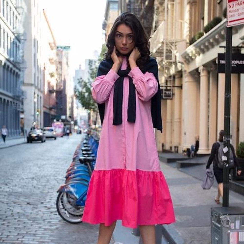 Stripe Button Down Shirt Dress (Dot & Stripe)